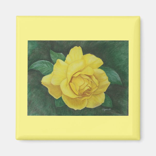 Golden Petals Magnet (Front)