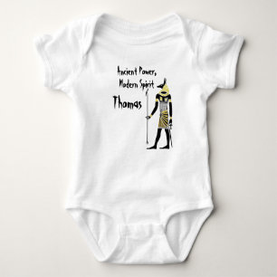 Golden Pharaoh’s Blessing: Ancient Egyptian Art Baby Bodysuit