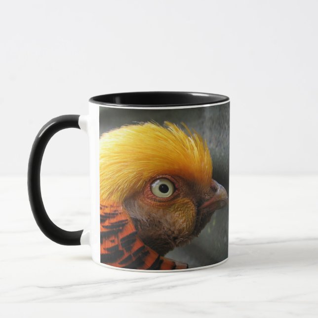 Golden Pheasant Ceramic Mug (Left)