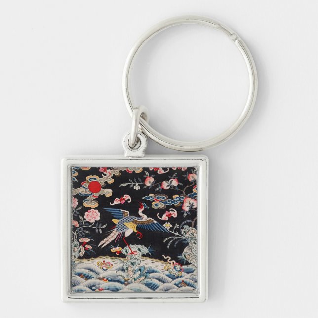 Golden Pheasant & Quing Dynasty /imperial China Key Ring (Front)