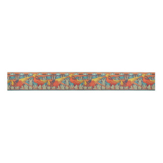 Golden Pheasant Retro Grosgrain Ribbon