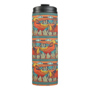Golden Pheasant Retro Thermal Tumbler
