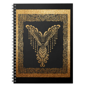 Golden Phoenix Elegance  Notebook