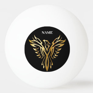 Golden phoenix, elegance ping pong ball