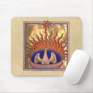 Golden Phoenix Rising From the Ashes Mouse Pad