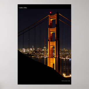 Golden Pillar Poster