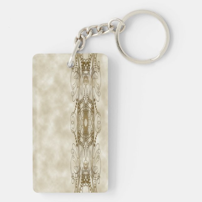 Golden Pillars Key Ring (Back)
