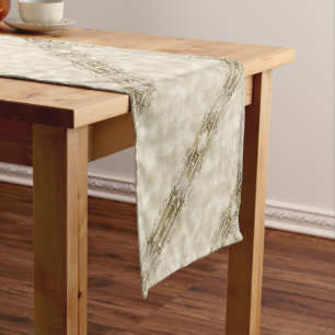golden Pillars Short Table Runner