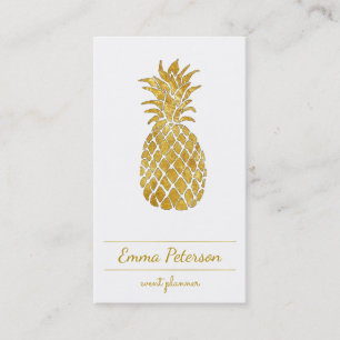 golden pineapple business card