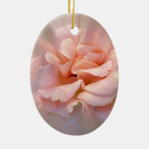 Golden pink ceramic ornament