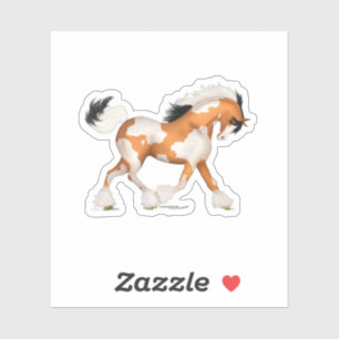 Golden Pinto Gypsy Horse Overo Equestrian