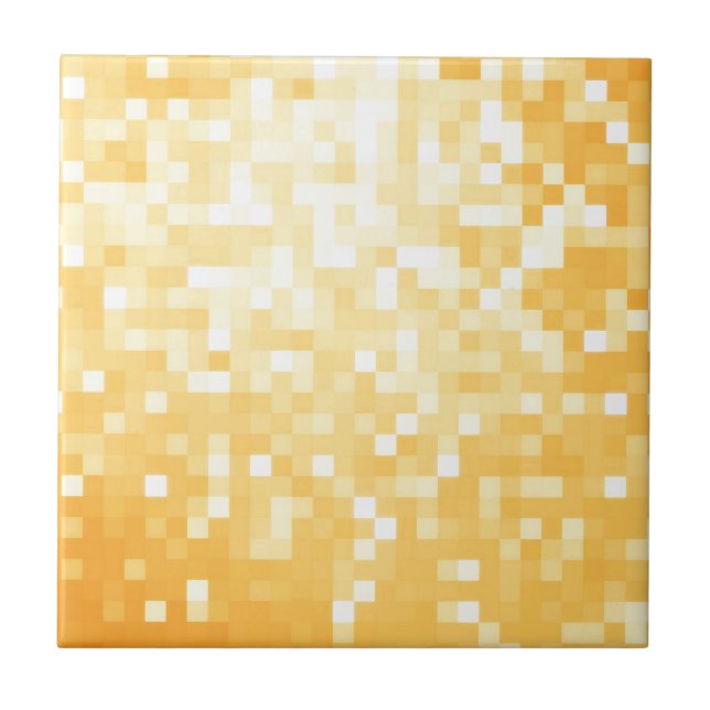 Golden Pixel Sparkle Tile (Front)