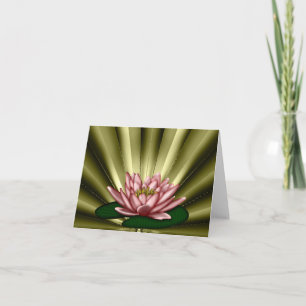 Golden Pleated Note/Greeting Card