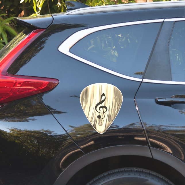 Golden Plectron – Stylish design for music lovers! (Car Side)