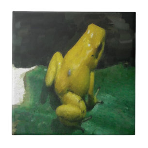 Golden Poison Dart Frog/Phyllobates terribilis Ceramic Tile