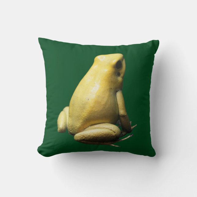 Golden Poison Frog Cushion (Front)