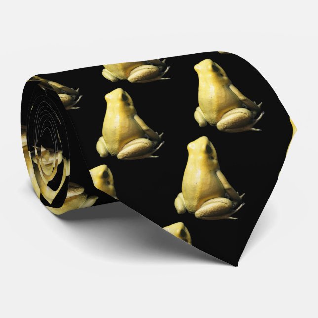 Golden Poison Frog Neck Tie (Rolled)