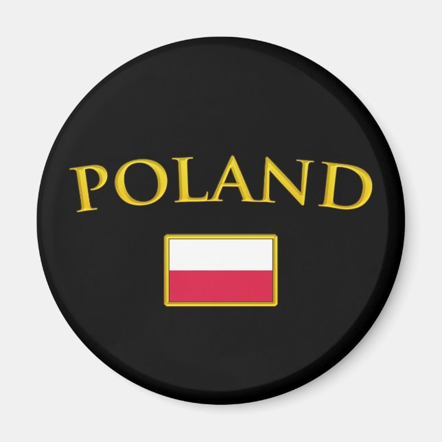 Golden Poland Magnet (Front)