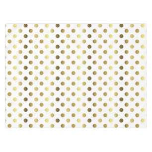 Golden Polka Dot Table Cloth
