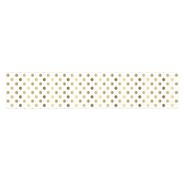 Golden Polka Dot Table Runner (Horizontal)