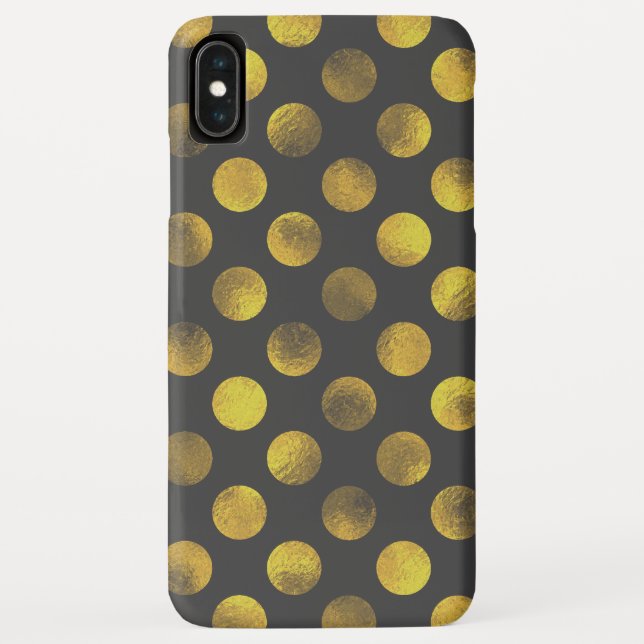 Golden Polka Dots Faded Case-Mate iPhone Case (Back)