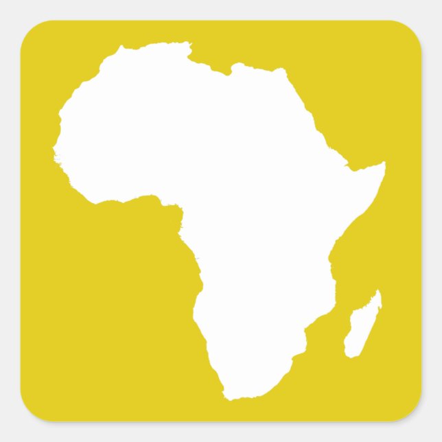 Golden Poppy Audacious Africa Square Sticker (Front)