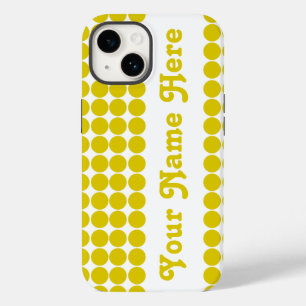 Golden Poppy Safari Dot with name Case-Mate iPhone 14 Case