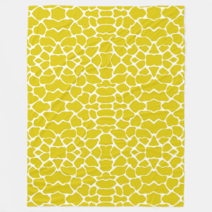 Golden Poppy Safari Giraffe Fleece Blanket