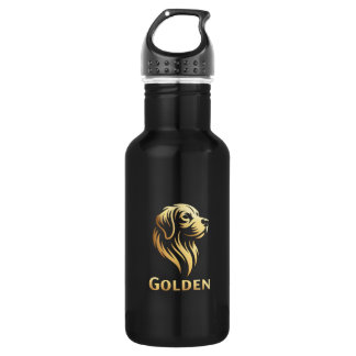 Golden Premium Gold Design 532 Ml Water Bottle