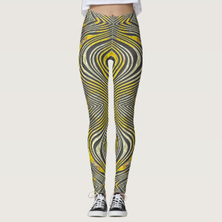 "Golden Pulse Illusion Leggings" Leggings