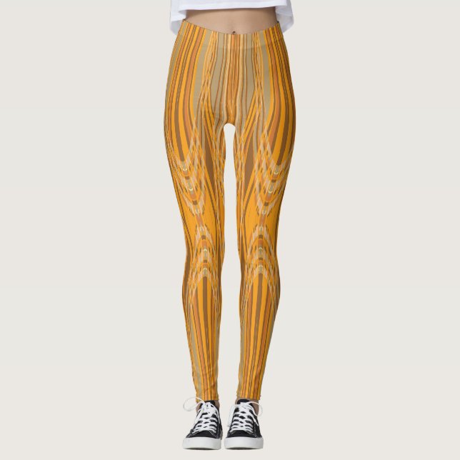 Golden Pulse Vertical Leggings (Front)