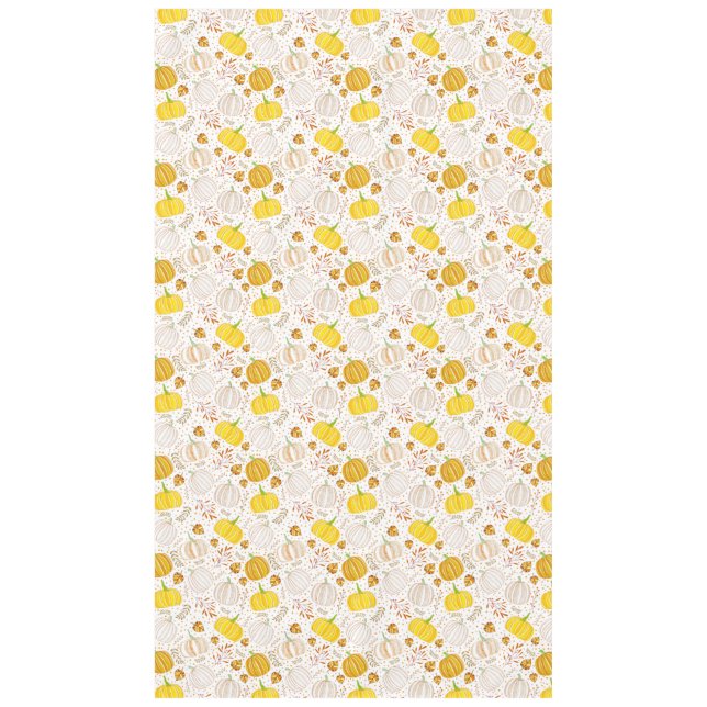 Golden Pumpkin Harvest Tablecloth (Front)