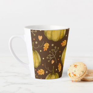 Golden Pumpkins Latte Mug