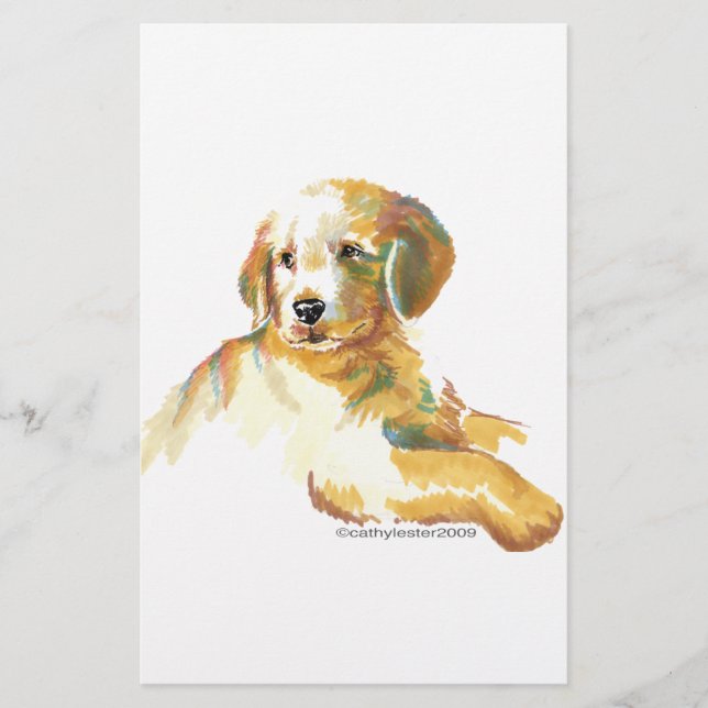 Golden Puppy - Darling Stationery (Front)
