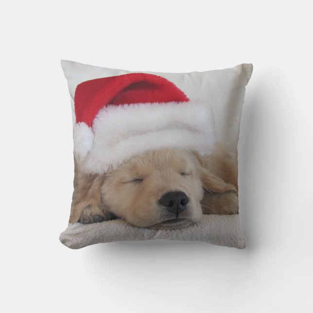 Golden Puppy Pillow (Front)