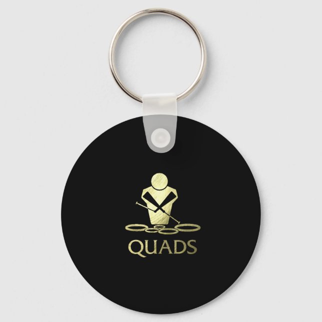 Golden Quads Key Ring (Front)