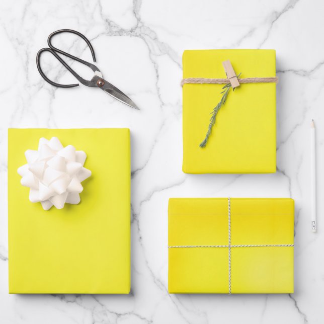 Golden Quiet Wrapping Paper Sheet (Front)
