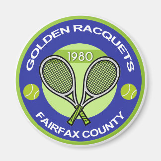 Golden Racquets Magnet