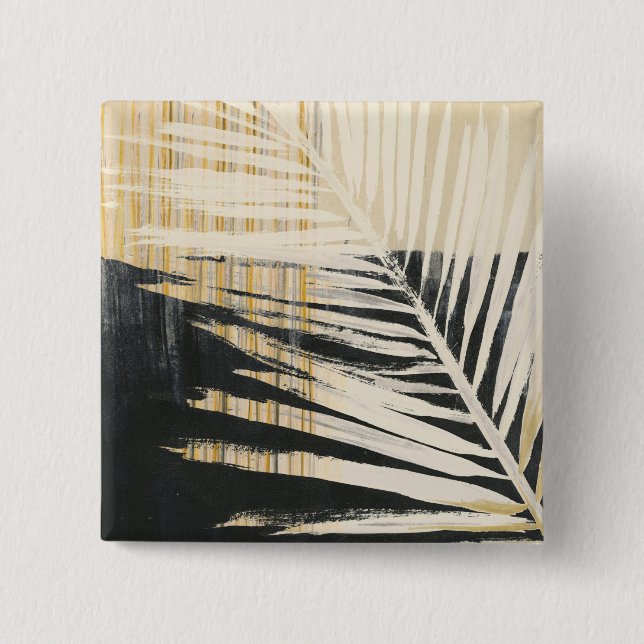 Golden Raffia - Palm Fronds 15 Cm Square Badge (Front)