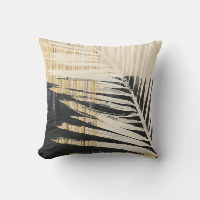Golden Raffia - Palm Fronds Cushion (Front)