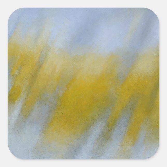 Golden Rain Square Sticker (Front)