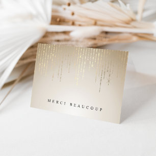 Golden Rain String Lights Thank You