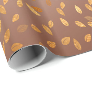 Golden rain wrapping paper