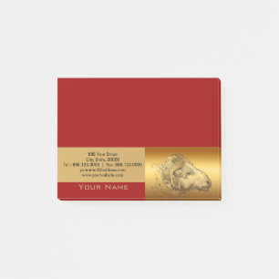 Golden Ram 2 Chinese New Year of the Sheep 2015 Post-it Notes