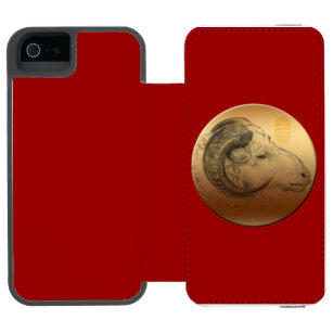 Golden Ram or Aries - Chinese + Western Astrolgy Incipio Watson™ iPhone 5 Wallet Case