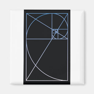 Golden Ratio Blue Magnet
