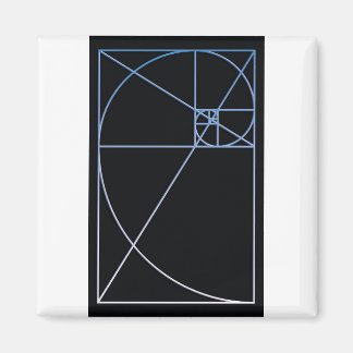 Golden Ratio Blue Magnet