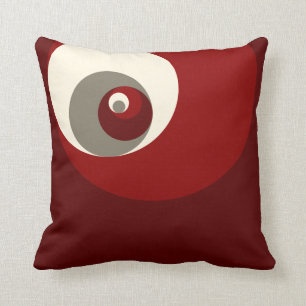 Golden Ratio Circles (Red) Cushion