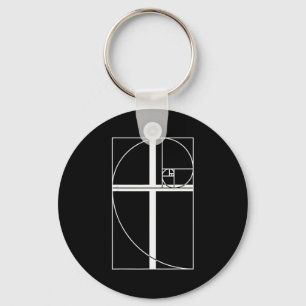 Golden Ratio Cross Christian Fibonacci Sequence Ma Key Ring