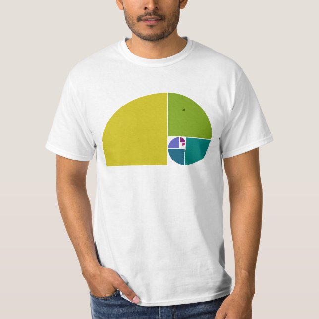 Golden Ratio Elephant - Fibonacci Spiral 1 T-Shirt (Front)